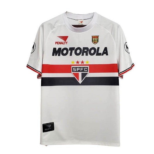 Maillot Football São Paulo Domicile Retro 1999 2000 Blanc